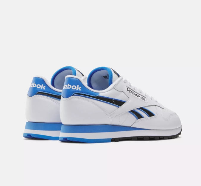Reebok Basquiat x Classic 2013 Blue White Leather Sneakers Men\'s Size 9‎ Reebok Basquiat x Classic 2013 Blue White Leather Sneakers  main image 3
