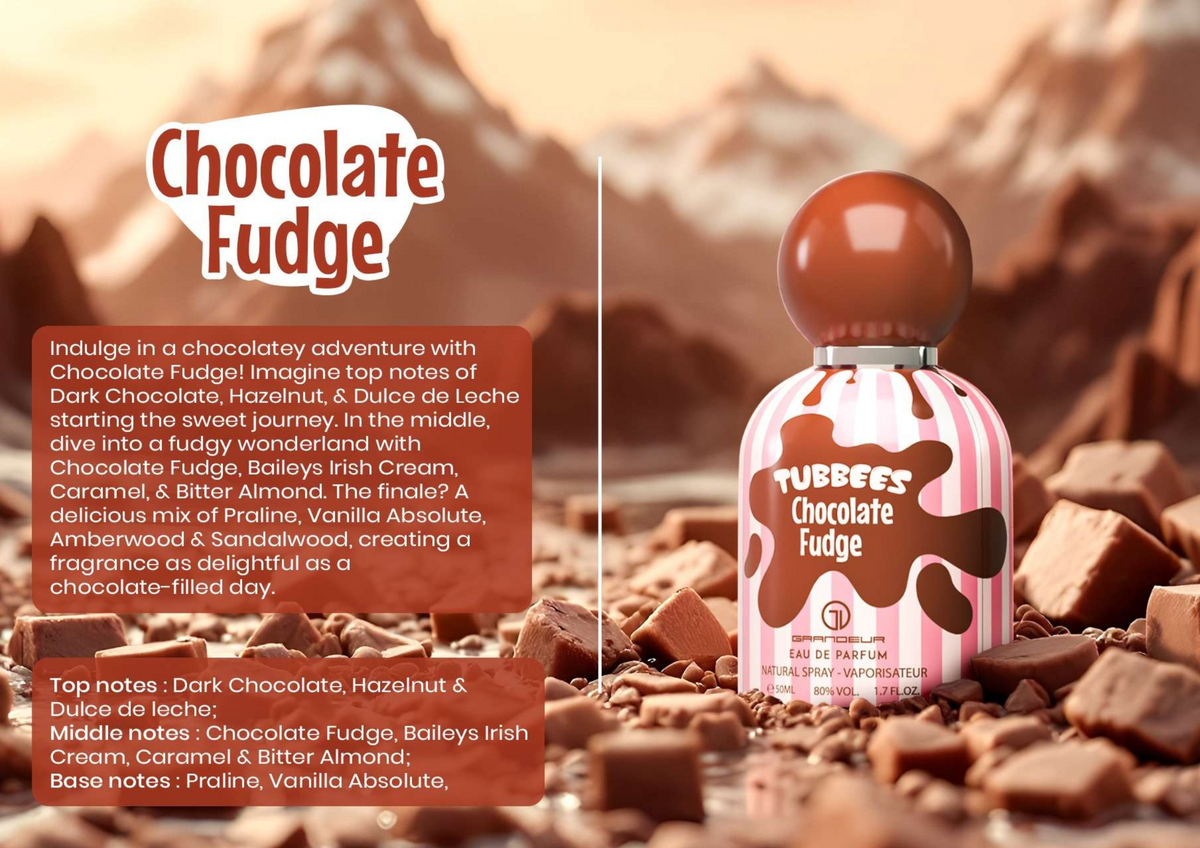 Kids Tubbees Chocolate Fudge By Grandeur 1.7 FL OZ 50ml EDP