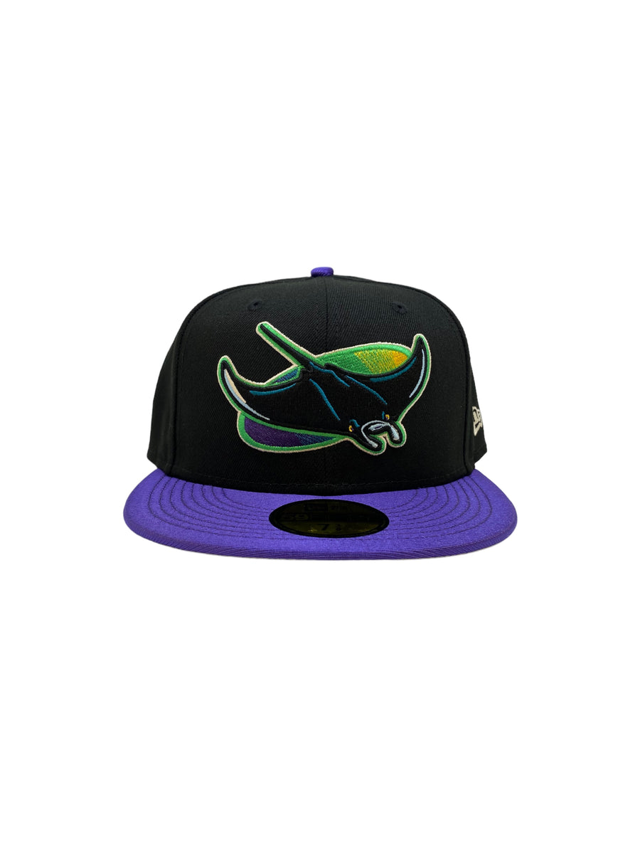 New Era Tampa Bay Rays 59FIFTY Fitted Hat 7 3/8 / Black/Purple