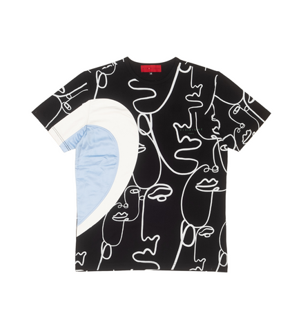 Men VIE+RICHE Line Art T-Shirt