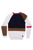 Men A. TIZIANO Ferris Long Sleeve Color Blocked Pullover