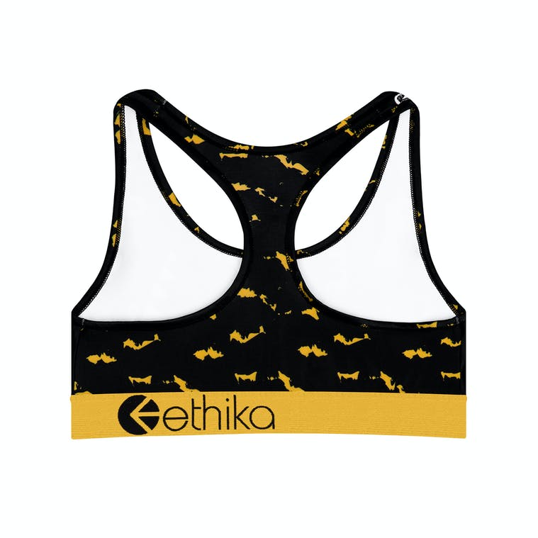 Ethika Womens Sports Bra  Bomber Word Finder (AST, X-Small) at