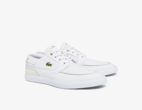 Men LACOSTE Bayliss Deck Leather and Synthetic Boat Shoes