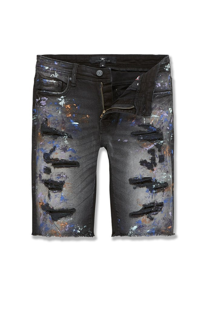 Big Tall JORDAN CRAIG Vengeance Denim Shorts Dark Raven Urban Appeal Fort Pierce