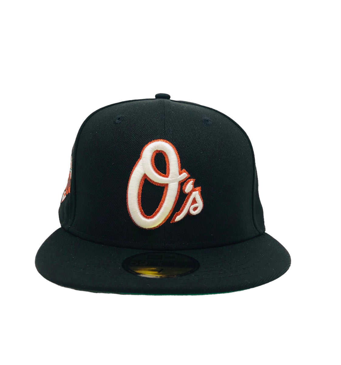 Baltimore Orioles New Era Black & Metallic Logos Side Patch 59FIFTY Fi