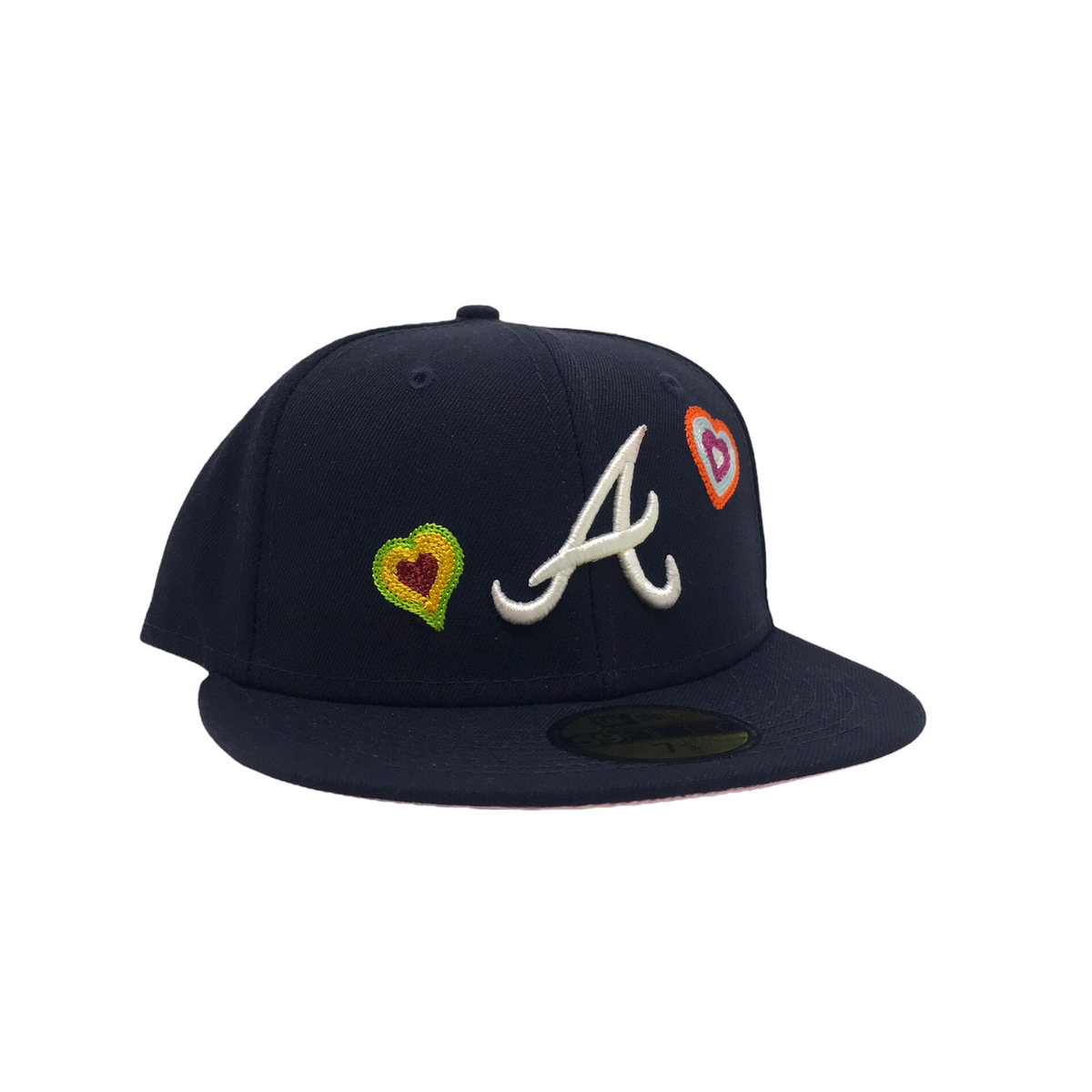 New Era 59FIFTY MLB Atlanta Braves Team Heart Fitted Hat 7 5/8