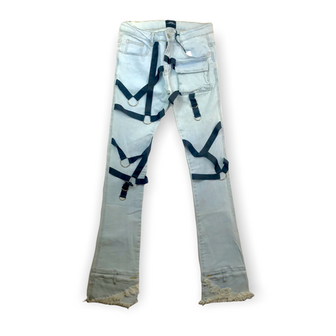 Men COOPER 9 Suspender Stack Jeans