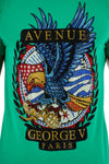 Men AVENUE GEORGE V PARIS US Eagle T-Shirt