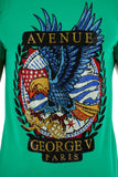 Men AVENUE GEORGE V PARIS US Eagle T-Shirt