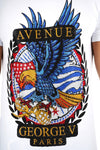 Men AVENUE GEORGE V PARIS US Eagle T-Shirt