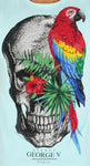 Men AVENUE GEORGE V PARIS Skull & Parrot T-Shirt