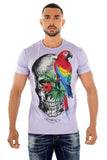 Men AVENUE GEORGE V PARIS Skull & Parrot T-Shirt