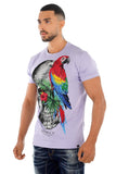 Men AVENUE GEORGE V PARIS Skull & Parrot T-Shirt