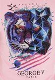 Men AVENUE GEORGE V PARIS Tiger Face T-Shirt