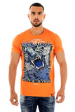 Men AVENUE GEORGE V PARIS Angry Cheetah T-Shirt