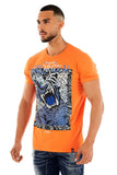 Men AVENUE GEORGE V PARIS Angry Cheetah T-Shirt