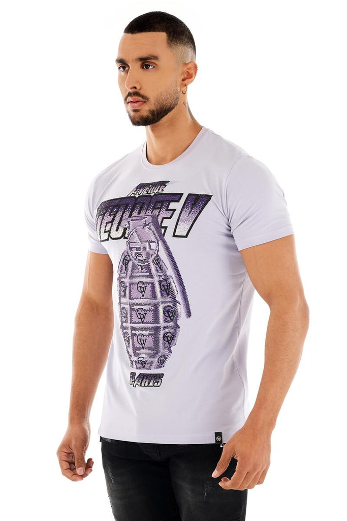 Avenue George V Paris T-Shirt Rhinestone Men's 2XL Avenue George V Paris T-Shirt Rhinestone Men's 2XL
