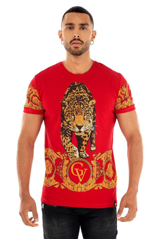 Men AVENUE GEORGE V PARIS Leopard T-Shirt