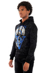 Men AVENUE GEORGE V PARIS Skull Hoodie