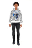 Men AVENUE GEORGE V PARIS Skull Hoodie