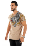 Men AVENUE GEORGE V PARIS Side Leopard T-Shirt