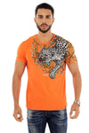 Men AVENUE GEORGE V PARIS Side Leopard T-Shirt