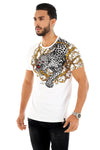 Men AVENUE GEORGE V PARIS Side Leopard T-Shirt