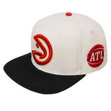 Men PRO STANDARD Atlanta Hawks Retro Classic Logo Snapback Hat