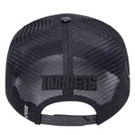 Men PRO STANDARD Charlotte Hornets Blackout Classic Pinch Front Trucker Hat