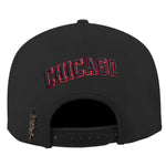 Men PRO STANDARD Chicago Bulls Cuba Wordmark Wool Snapback Hat