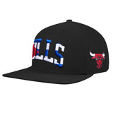 Men PRO STANDARD Chicago Bulls Cuba Wordmark Wool Snapback Hat