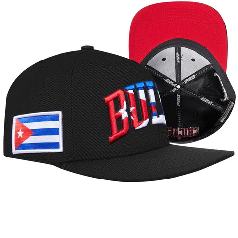 Men PRO STANDARD Chicago Bulls Cuba Wordmark Wool Snapback Hat