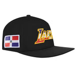 Men PRO STANDARD Los Angeles Lakers Dominican Republic Wordmark Snapback Hat