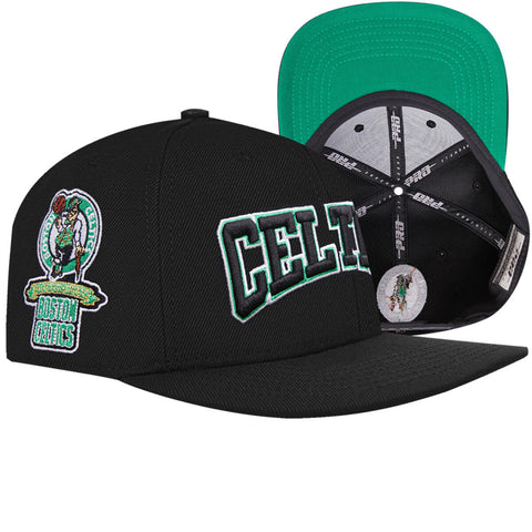 Men PRO STANDARD Boston Celtics Classic Logo Snapback Hat