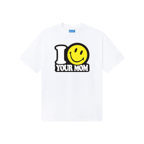 Men MARKET Smiley Your Mom Graphic T-Shirt