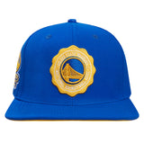 Men PRO STANDARD Golden State Warriors Crest Emblem Snapback Hat