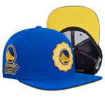 Men PRO STANDARD Golden State Warriors Crest Emblem Snapback Hat