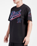 Men PRO STANDARD Miami Marlins Script Tail SJ T-Shirt