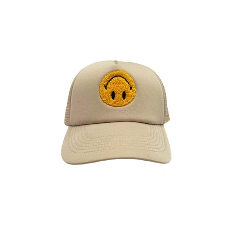 Men MARKET Smiley Upside Down Trucker Hat