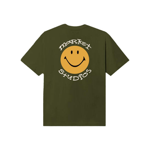 Men MARKET Smiley Arc T-Shirt