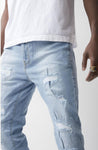 Men URBAN BEAST Denim Stacked Pants