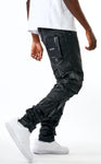 Men KINDRED 9 Pocket Cargo Coated Jeans with rips