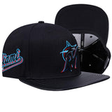 Men PRO STANDARD Miami Marlins Strapback Hat