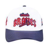 Men PRO STANDARD Atlanta Braves City Tour Curve Wool Snapback