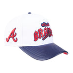 Men PRO STANDARD Atlanta Braves City Tour Curve Wool Snapback