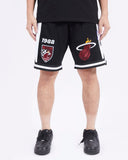 Men PRO STANDARD Miami Heat Fast Lane DK 2.0 Shorts