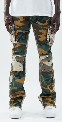 Men KINDRED Camo Pockets Stacked Pants