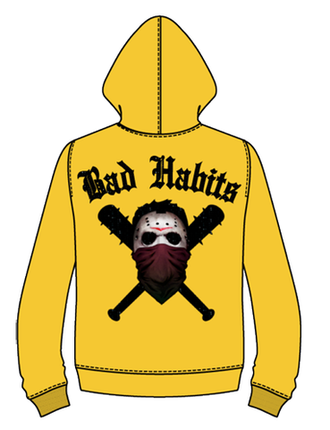 Men ROKU STUDIO Bad Habits Zip Down Hoodie