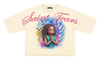 Men ROKU STUDIO Saint Tears Cropped T-Shirts