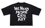 Men ROKU STUDIO Artful Dropped Shoulder Cropped T-Shirts